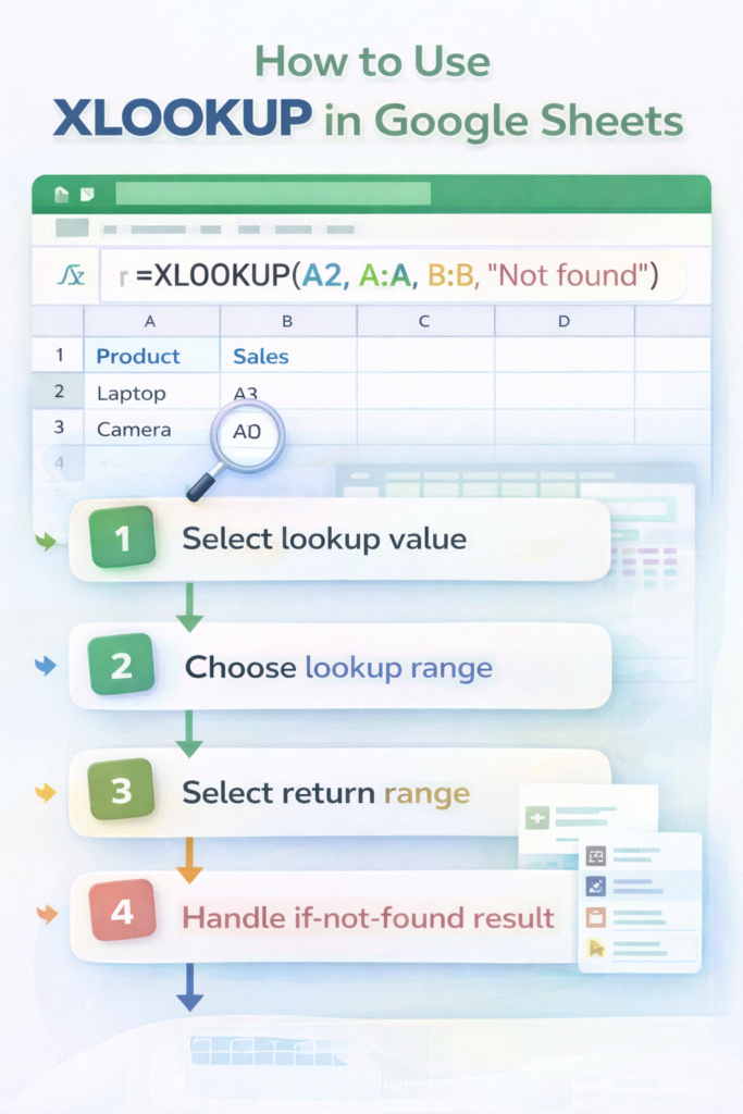 How to Use XLOOKUP in Google Sheets