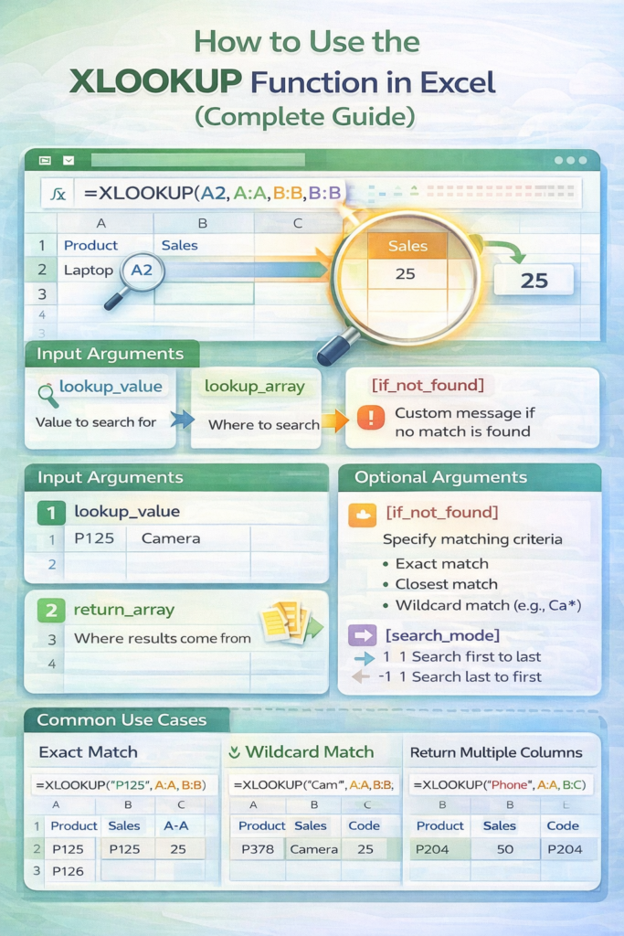 How to Use the XLOOKUP Function in Excel How to Use the XLOOKUP Function in Excel