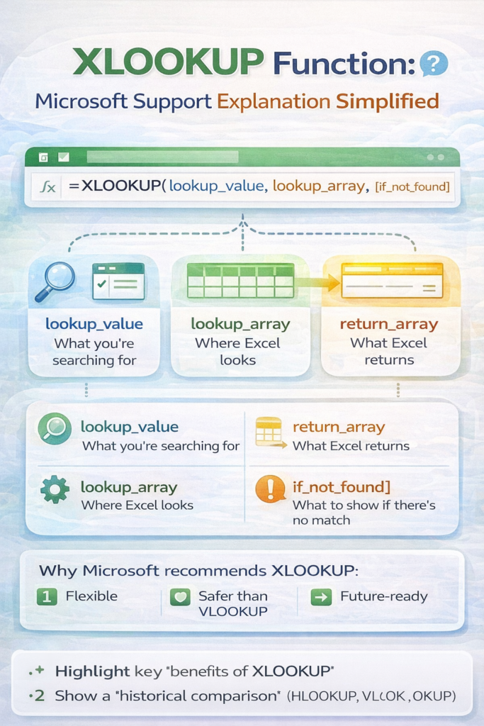 XLOOKUP Function: Microsoft Support Explanation Simplified