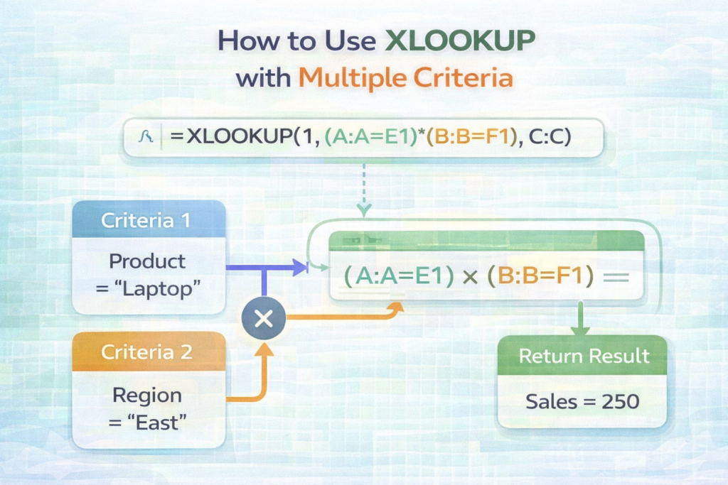 How to Use XLOOKUP with Multiple Criteria
