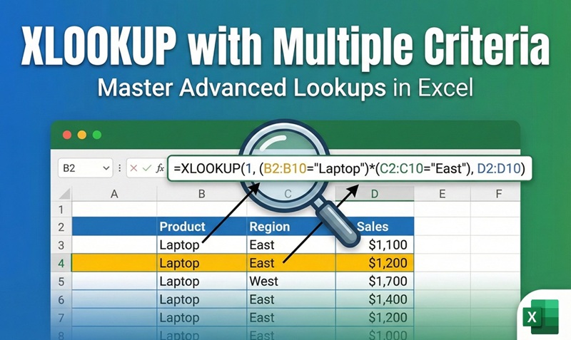 XLOOKUP Multiple Criteria: The Complete Guide to Advanced Lookups in Excel xlookup multiple criteria